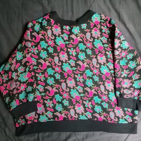 Vintage Loom Wear Floral AOP Crewneck Sweatshirt - Picture 2 of 6